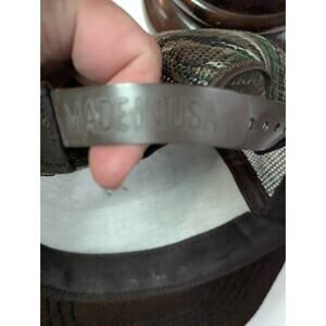 VINTAGE Snap Back USA Camo Wakulla Bank  Adjustable TRUCKER Hat Mesh Foam Cap